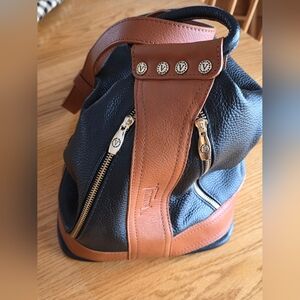 Valentina Convertible Sling Backpack, in the finest Italian Leather.